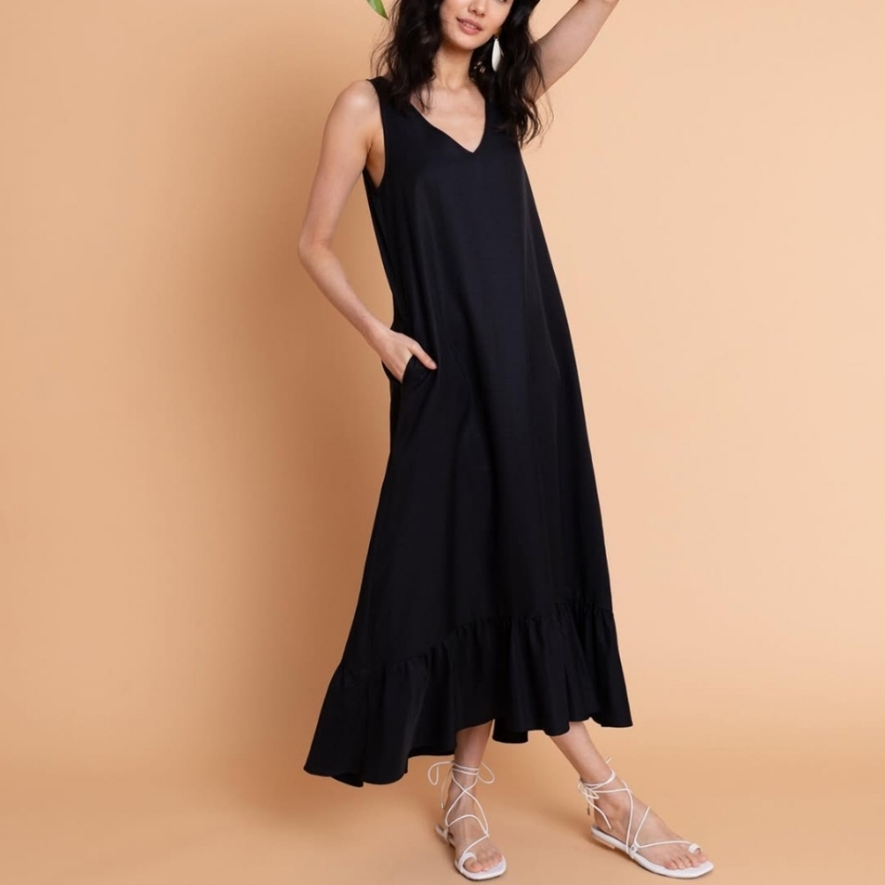 Leroli Pia Dress In Midnight Blue